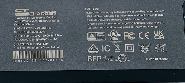 Charger 4A 52V (58.8)