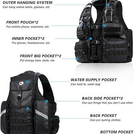 Cycling Vest With 3 L Bladder